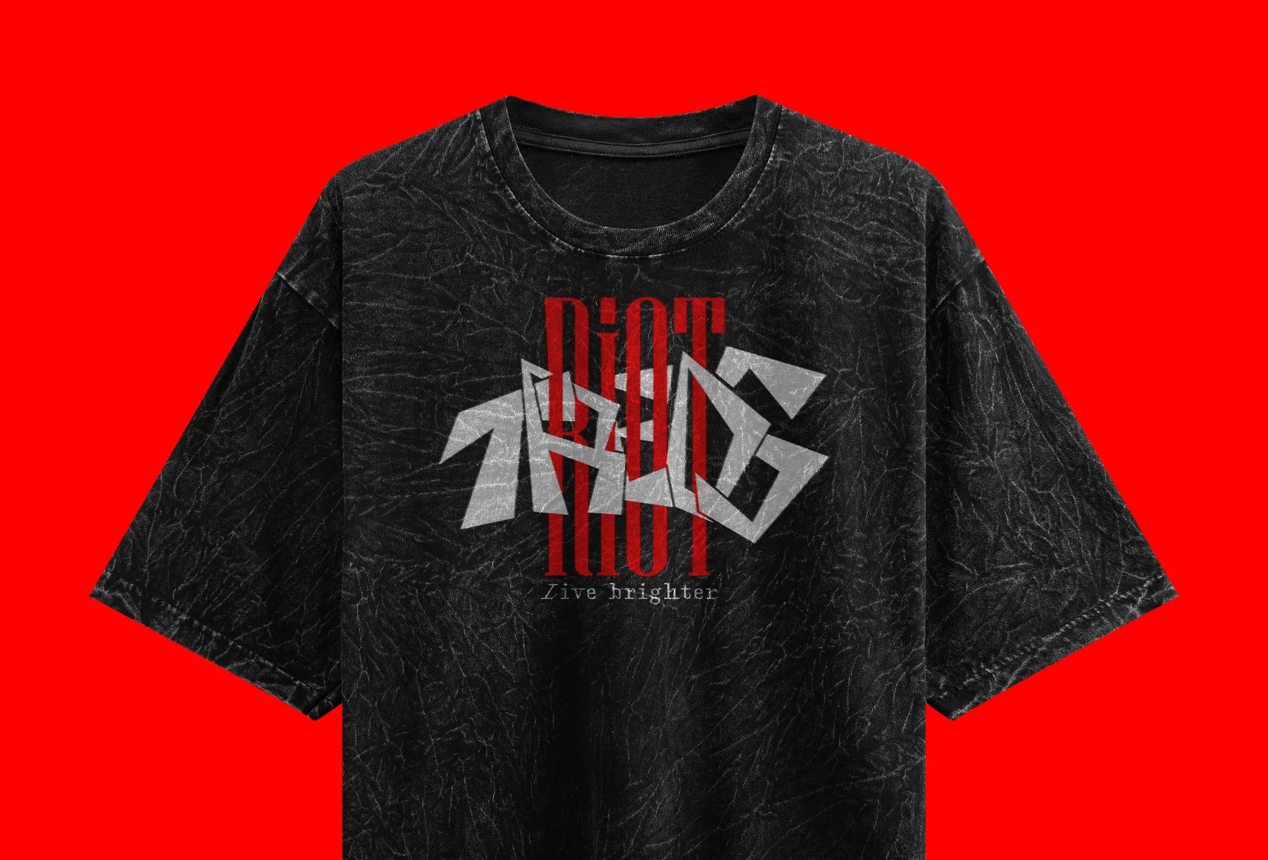 Чёрная футболка RIOT TREDS